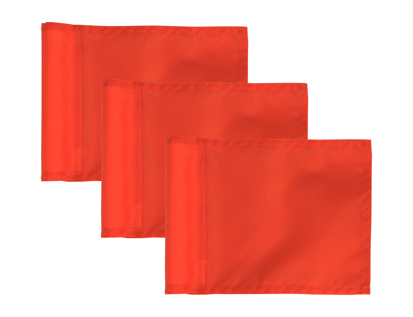 Practice Green Nylon Tube Flag - Set of 3 6"x8" Flags