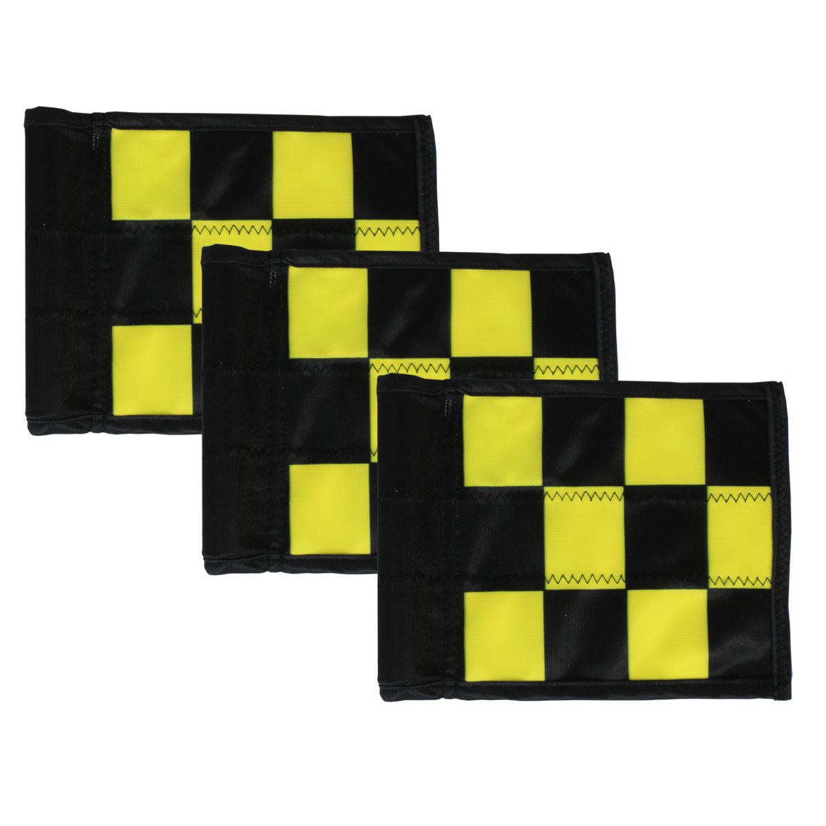 Practice Green Checkered Flags - 6"x8" Set of 3