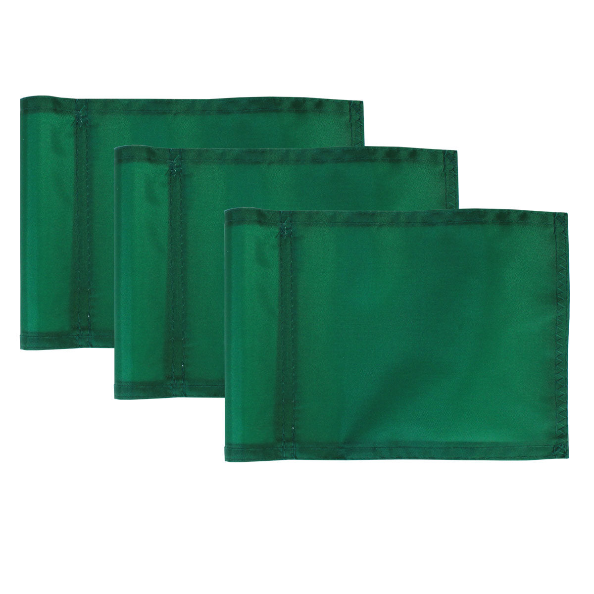 Practice Green Nylon Tube Flag - Set of 3 6"x8" Flags