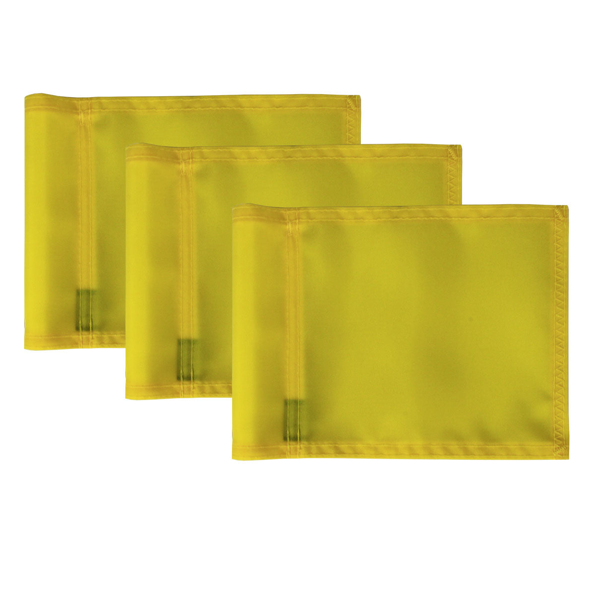Practice Green Nylon Tube Flag - Set of 3 6"x8" Flags