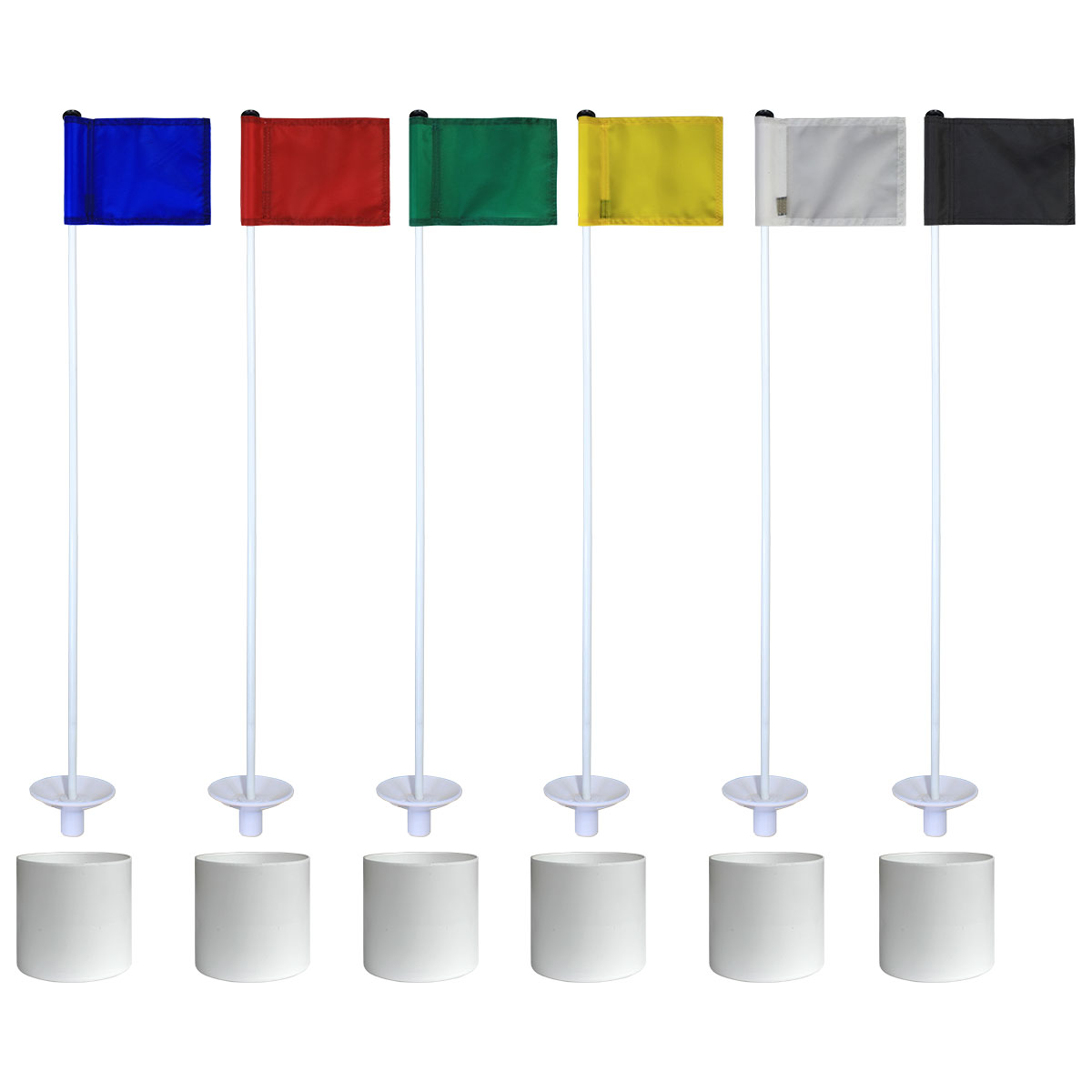 Nylon Flag with 4.25" Plastic Cup - Individual Practice Green Kit