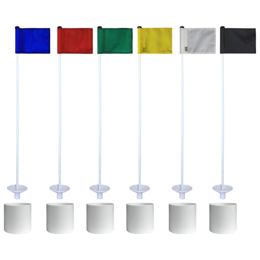 Nylon Flag with 4.25" Plastic Cup - Individual Practice Green Kit