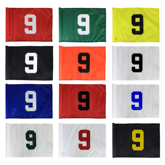 Regulation Numbered Tube Flag Sets - 14"x20"