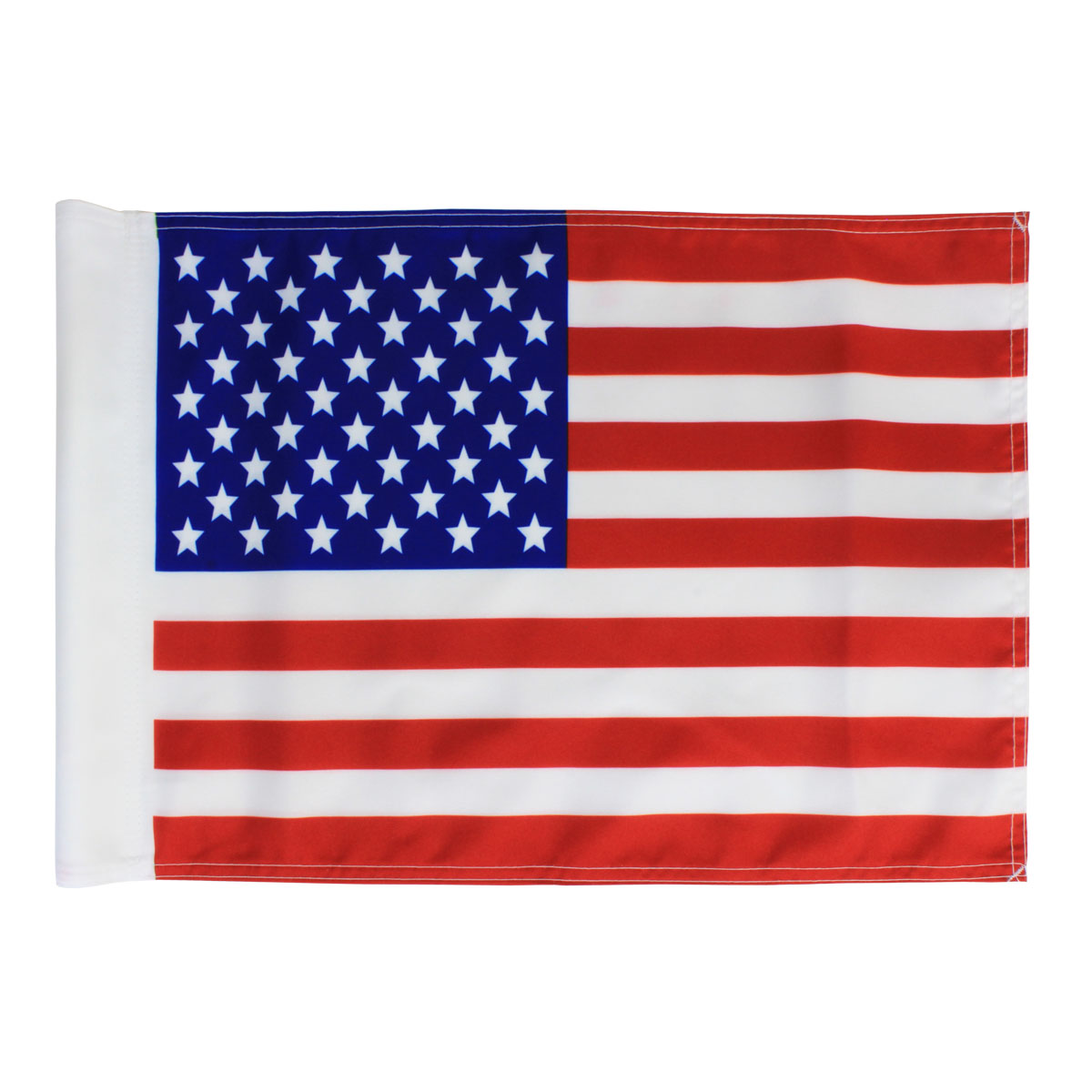 Flush Wall Mount Flagpole Holder with American Flag
