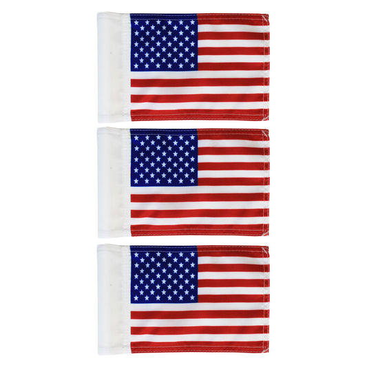 Practice Green American Tube Flag - 6"x8" Set of 3