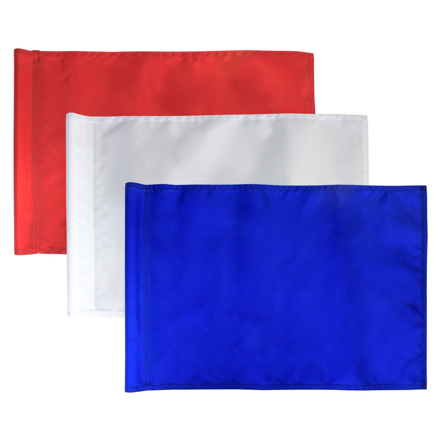 Nylon Flag Golf Package - Set of 3 - 6" Aluminum Cup
