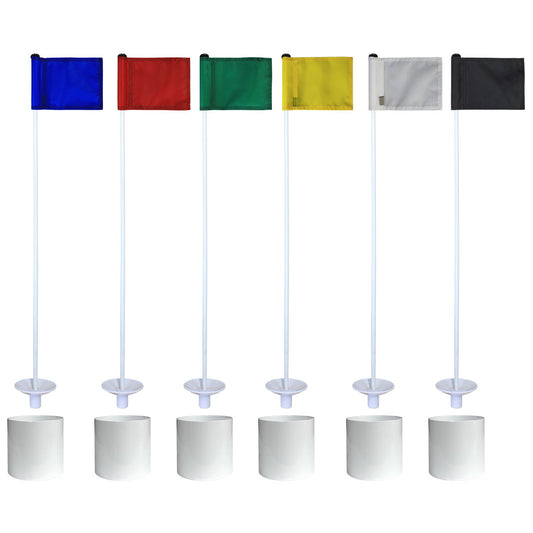 Nylon Flag with 4.25" Aluminum Cup - Individual Practice Green Kit