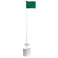 Nylon Flag with 4.25" Plastic Cup - Individual Practice Green Kit