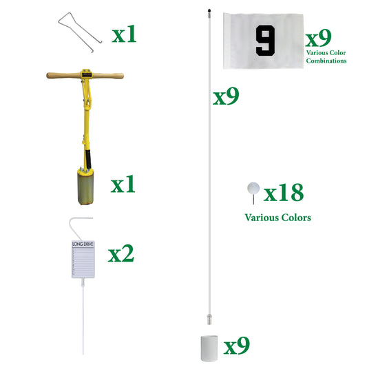 Premium 9 Hole Golf Package Set - FREE Shipping!