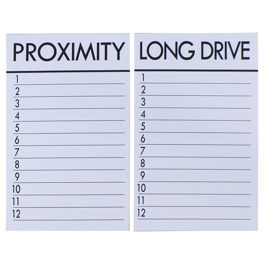 Proximity/Long Drive Pads - 25 Cards